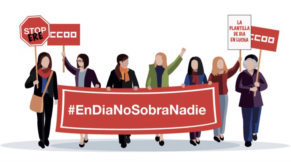 En el ERE de Día, CCOO no va a renunciar a  informar a la plantilla