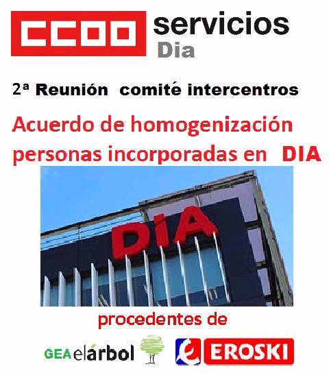 2º REUNIÓN COMITE INTERCENTROS  HOMOGENIZACIÒN DE CONDICIONES GEA Y EROSKI